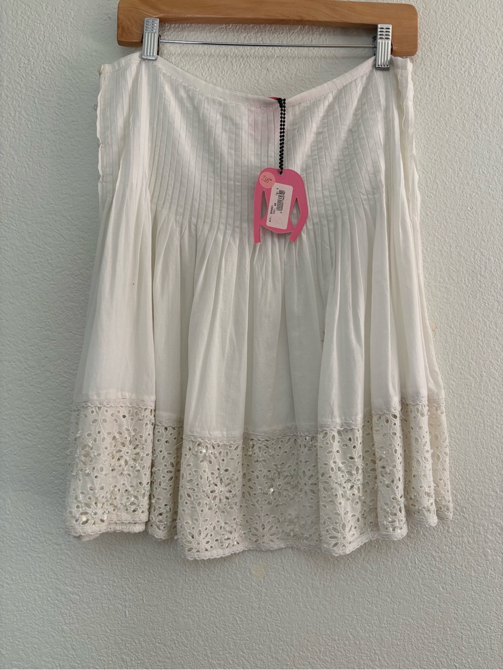 Twin-Set White Cotton Eyelet Circle Skirt - Picture 3 of 6